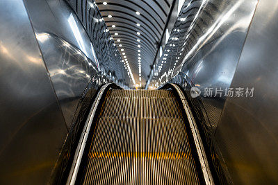 Looking down from the top of a Tianmen Shan Escalator, Hunan (湖南省) China